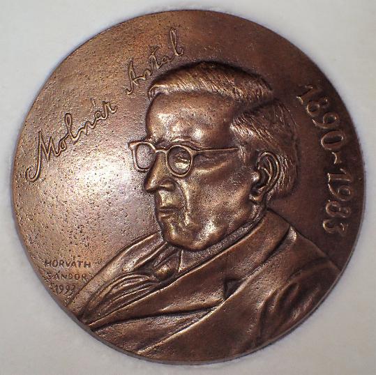 Molnár Antal Emlékérem előoldala